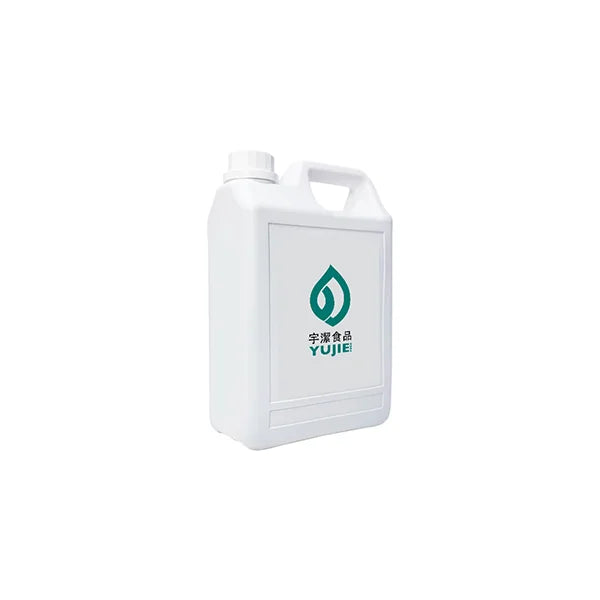 White jug of liquid cane sugar with handle – no capacity shown.
