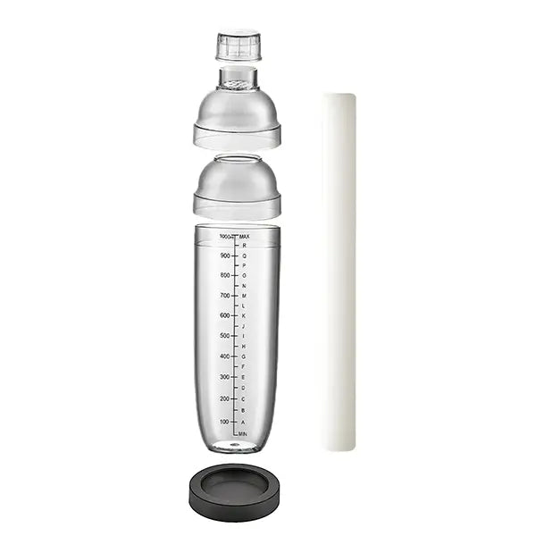 Complete hand-beaten lemon tea toolset with a 1000ml thickened shaker, splash-proof covers, ice muddler, and non-slip coaster for professional and home use.