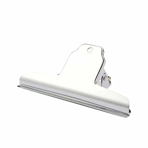 14.5cm stainless steel spring clip with a strong grip, perfect for sealing ingredient bags, keeping tapioca pearls, tea leaves, and powders fresh in bubble tea shops and kitchens.