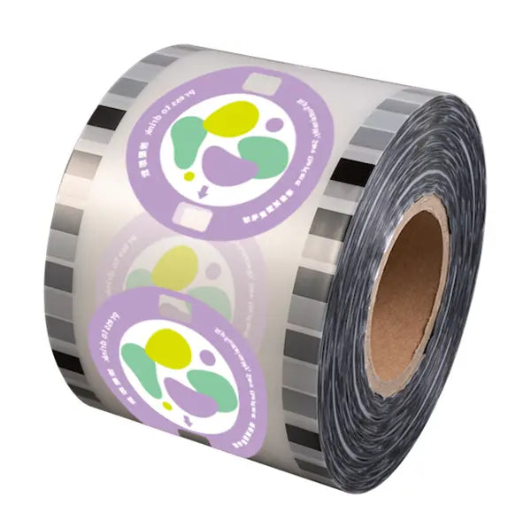 Perforation Strawless Sealing Film for cups, designed for standard sealing machines. Allows direct drinking by pressing an opening—no straw needed. Leak-proof and eco-friendly.