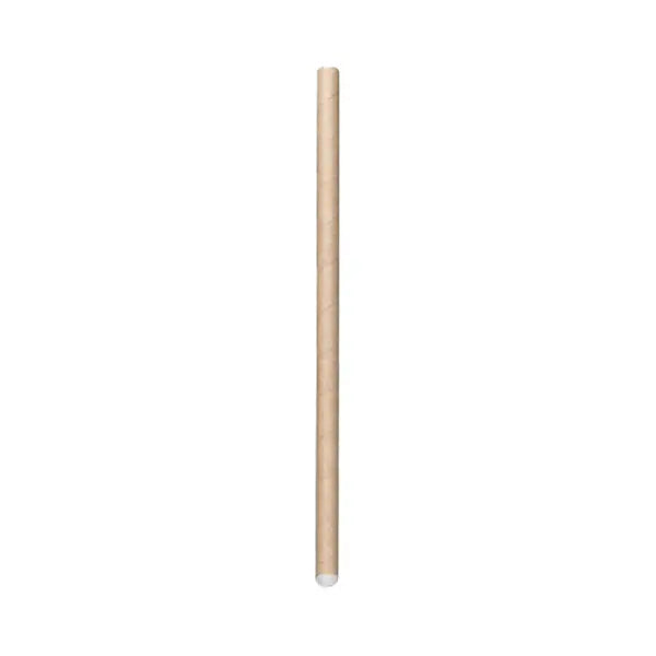 8mm small kraft paper straws, sustainable and compostable, ideal for regular drinks like juice, milk tea, and coffee, with individual wrapping.