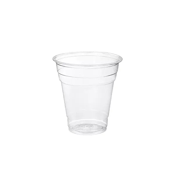 16oz PET Cold Cup, crystal clear and durable, ideal for juices, smoothies, and bubble tea, compatible with Ø98 lids and sealing films.