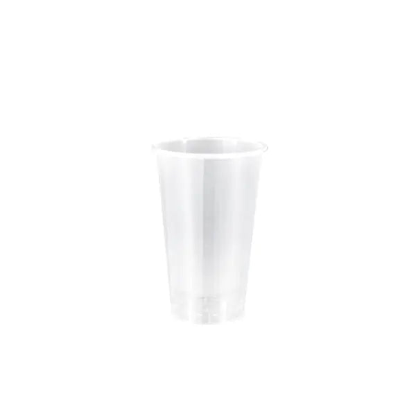 16oz transparent PP injection cup, designed for milk tea, coffee, and fruit drinks, offering durability and a crystal-clear presentation.