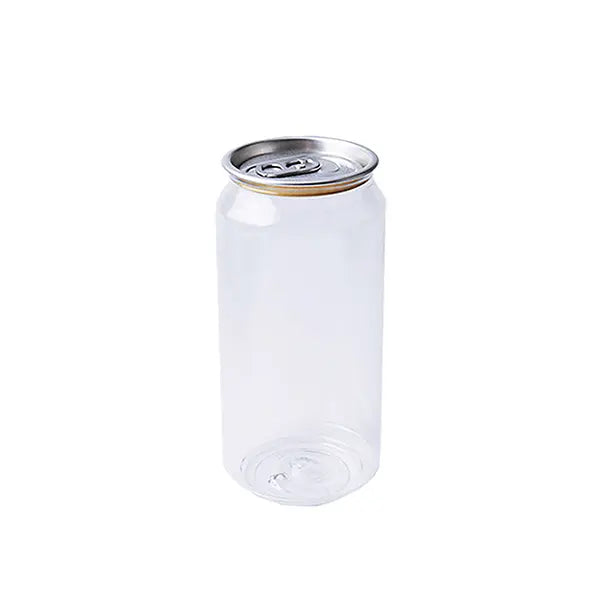 11oz PET Pop Can Bottle with a lightweight and transparent design, perfect for creative beverage packaging, suitable for sealing.