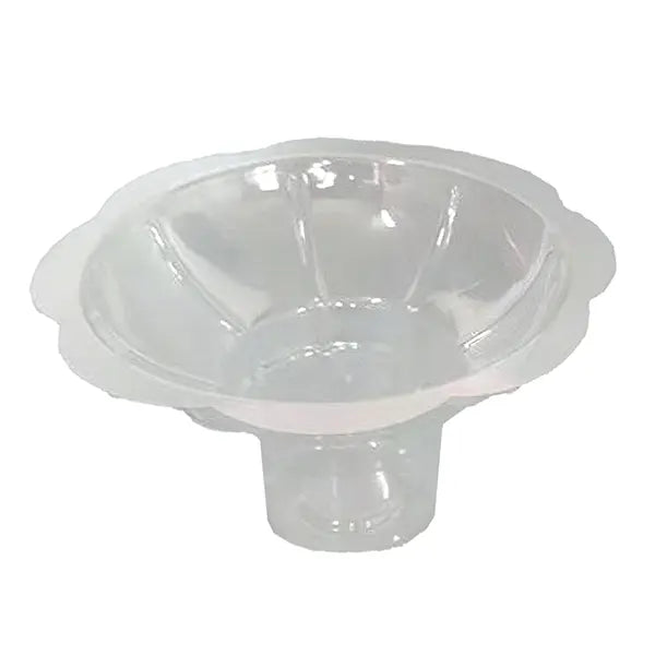 450ml PET flower-shaped cup, designed for desserts like shaved ice and sundaes, offering high transparency, durability, and elegance.