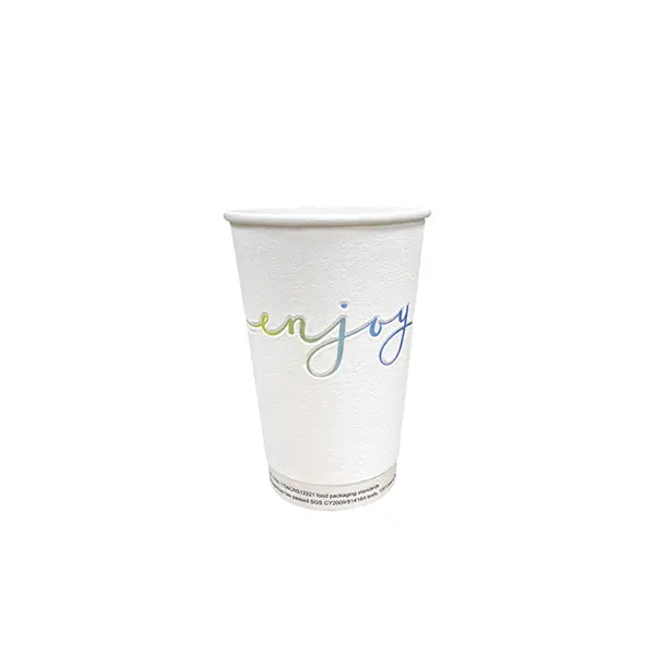 16oz embossed hot cup with 3D insulation for superior heat retention and comfort. Eco-friendly, safe for microwave, and ideal for coffee and tea.