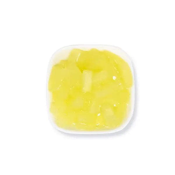 Pineapple-flavored coconut jelly with a chewy texture and refreshing tropical taste, perfect for bubble tea, fruit tea, and desserts.