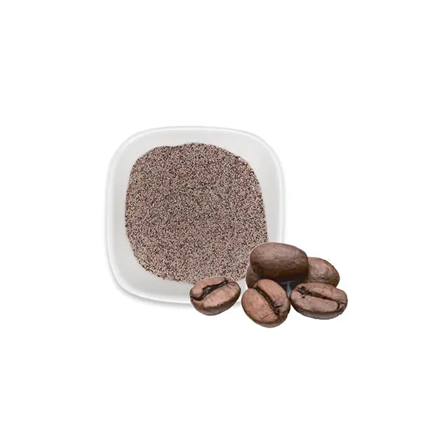 Blue Mountain coffee powder with beans, showcasing a mild aroma and smooth, balanced profile.