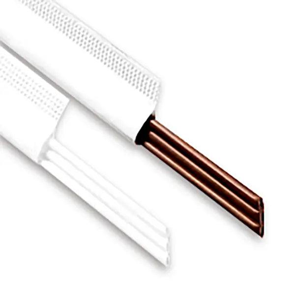 White and brown flat TriSip straws with triple-port design, paper-wrapped for hygienic tea drinking experience.