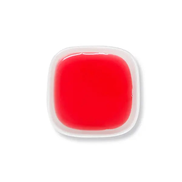 Top view of sakura syrup – gentle pink tone and smooth texture.